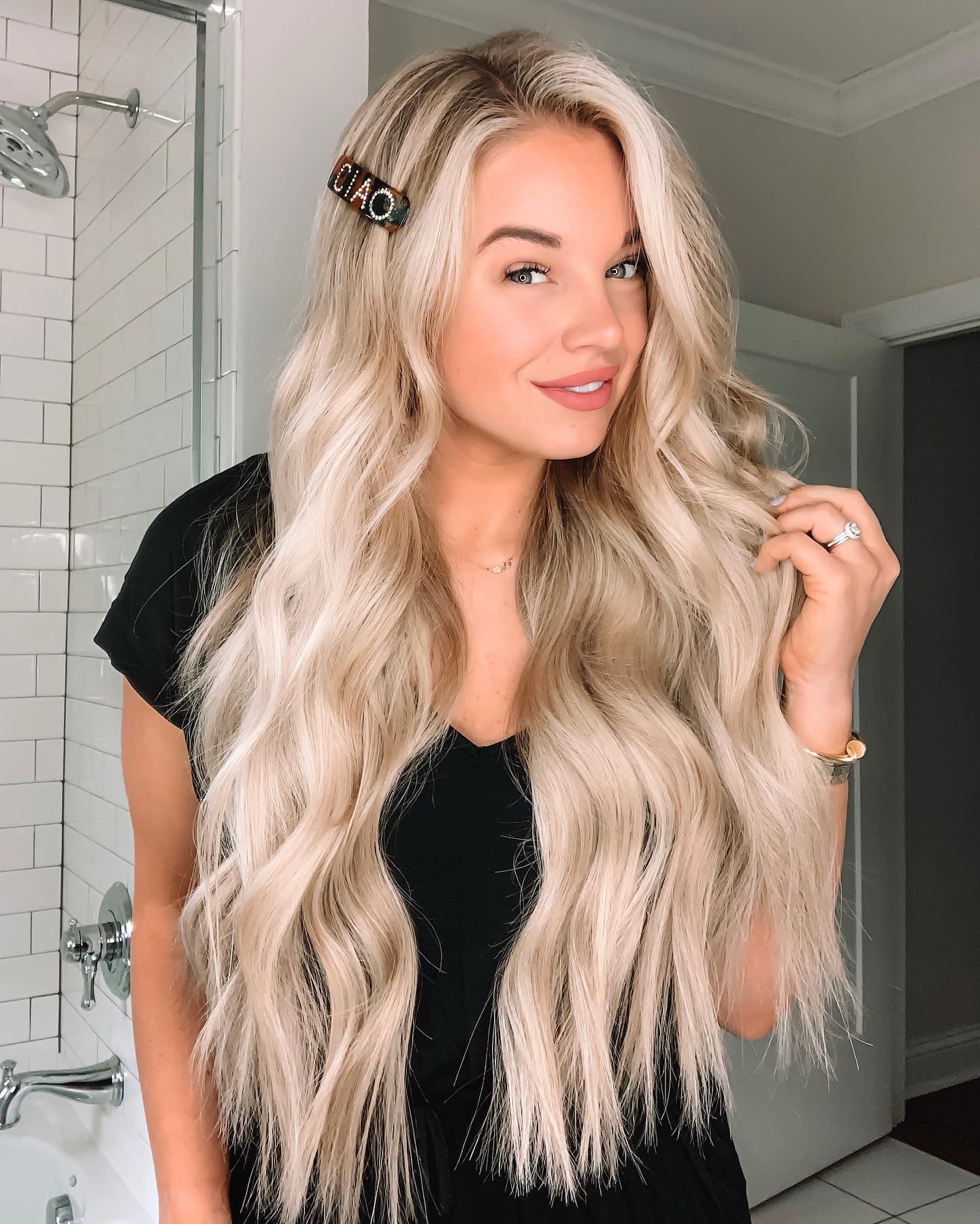 Blonde Balayage Hair | Hand Tied Extensions -- color, care and products